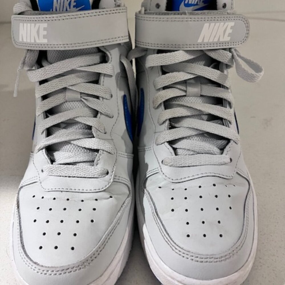 Nike Kids Court Borough Mid Pure Platinum Photo Blue